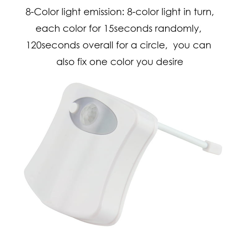 CBD 8 Color Motion Sensor Automatic Seats LED Light WC Toilet Bowl Bathroom  Lamp 
