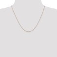 thumbnail image 2 of 14k Rose Gold 20 Inch .8mm Diamond Cut Cable Chain Necklace Pendant Charm Round Link, 2 of 9