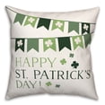 thumbnail image 2 of Creative Products Happy St. Patrick's Day Banner 18 x 18 Spun Poly Pillow, 2 of 3