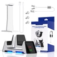 thumbnail image 3 of Muelle de carga Dual Dock Controller Cargador Almacenamiento Gafas Auriculares Base de carga Soporte para PS5 Hugtrwg Para estrenar, 3 of 9