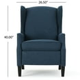 thumbnail image 5 of GDF Studio Weyland Contemporary Fabric Pushback Recliner, Set of 2, Navy Blue and Dark Brown, 5 of 13