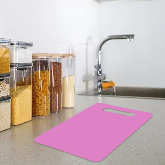 Nonslip Chopping Board Food Cutting Block Mat Tool Kitchen Cook Supplies, 11.42*7.84 inch, Purple