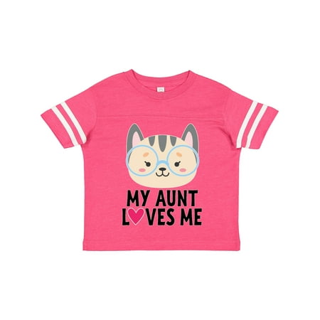

Inktastic My Aunt Loves Me Niece Cat Gift Toddler Toddler Girl T-Shirt