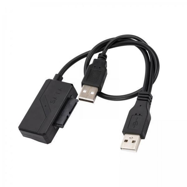 2xUSB 2.0 A 7+6 13Pin Cable Laptop Cd-Rom Dvd-Rom Con Fuente De Alimentación