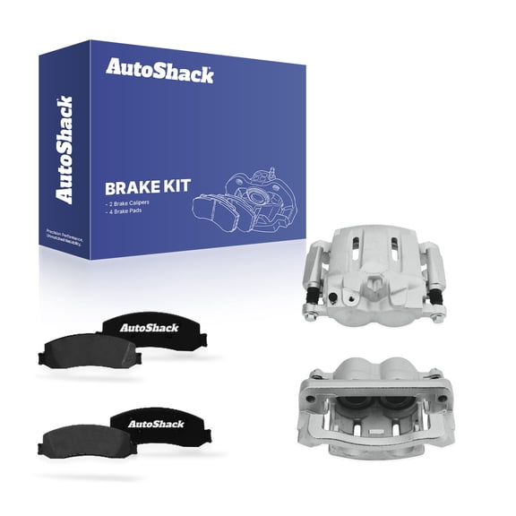 AutoShack Front Brake Calipers   Ceramic Brake Pads Replacement for 2011-2012 Ford F-350 Super Duty 2012 Ford F-250 Super Duty 6-PC Kit