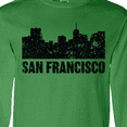 thumbnail image 4 of Inktastic San Francisco Skyline with Grunge Long Sleeve T-Shirt, 4 of 5