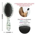 thumbnail image 6 of Green Christmas Tree Pattern Hair Brush,Girls Detangling Hair Brush,Glide Through Tangles with Ease for Wet & Dry Hair,8.8"X2.8", 6 of 7