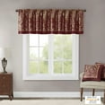 thumbnail image 4 of MAYEERTY 50x18" Jacquard Window Valance Burgundy, 4 of 8