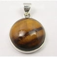 thumbnail image 2 of SilverStarJewel 925 Pure Silver Beautiful Tiger Eye Handmade Pendant 1.1" Indian Jewelry Store, 2 of 3