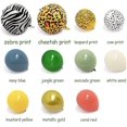 thumbnail image 3 of Safari Verde Azul Amarillo Animales Globos Kit De Guirnaldas Coral Rojo Arena Blanca Estampado De Leopardo Cebra Grano Globos De Papel Arco 11 Tipos Para Bosque Selva Wil, 3 of 4