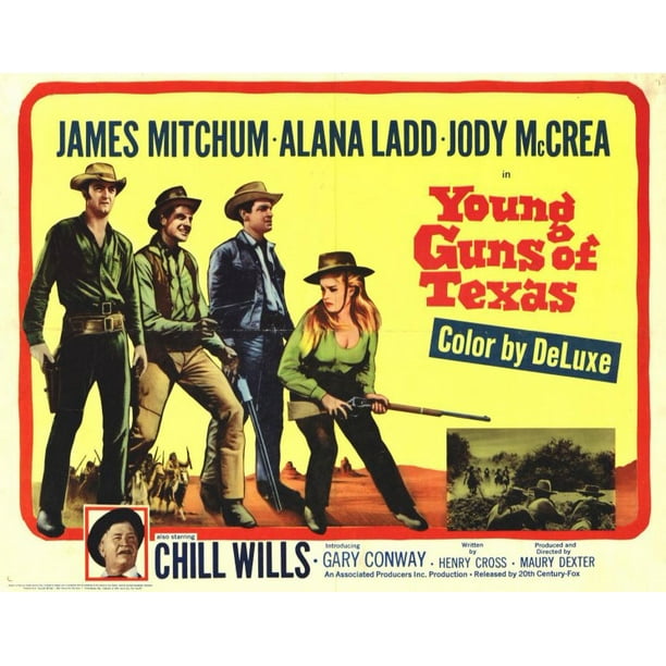 Young Guns Of Texas Movie Poster Style A 11 X 14 1963 Walmart Com Walmart Com