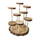 thumbnail image 5 of Expositor de madera con soporte de exhibición, vitrina, estante de exhibición multifunción de varios niveles 8 plataformas, 5 of 9