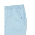 thumbnail image 2 of Wonder Nation Baby Girls Cotton Chambray Jogger Pants, Sizes Newborn-24M, 2 of 3