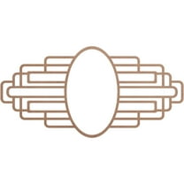 38"W x 19"H x 10 1/2"IW x 18"IH x 1/4"T Elizabeth Wood Fretwork Pierced Ceiling Medallion, Wood (Paint Grade)