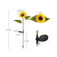 thumbnail image 2 of Luz solar para césped de jardín exterior con girasoles Luz solar impermeable para caminos de flores para decoración de patios, 2 of 5