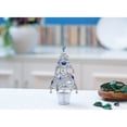 thumbnail image 3 of Matashi Chrome Plated Silver Christmas Tree Tabletop Ornament w/ Blue & Clear Crystals Home Décor, 3 of 4