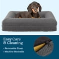 thumbnail image 5 of PETMAKER Dog Bed with Bolster, Nonslip Bottom, and Washable Cover (Gray), 5 of 7