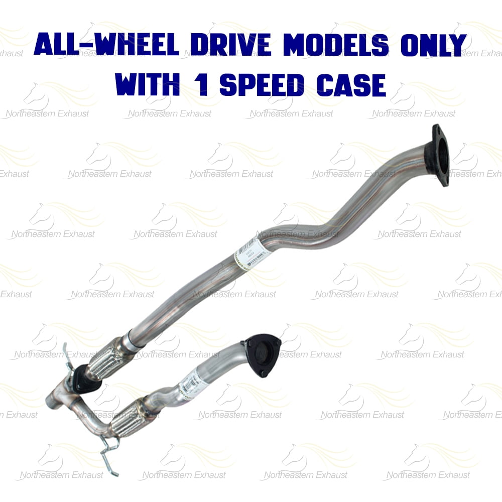 Northeastern Exhaust Front Pipe & Y-Pipe Fits 2014-2018 Jeep Cherokee 3.2L AWD (1-Speed Case) - Direct Fit | Stainless Steel Exhaust System Kit