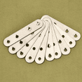 thumbnail image 1 of Soportes de placa plana para reparación de unión recta, resistentes, de acero inoxidable, 10 Uds., 1 of 5