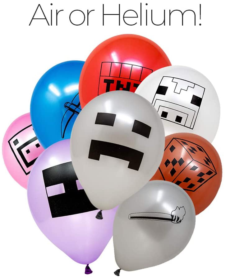 Mining Fun Party Supplies Kids Birthday Latex Balloons Mining Fun Balloons Party Favors 24 Pieces