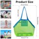 thumbnail image 5 of Muyoka Bolsa de playa de malla Plegable Bolsas de playa grandes y bolsas de mano Mochila portátil para niños Bolsa de almacenamiento de juguetes de playa Arena y agua para piscina al aire libre y vaca Muyoka Hogar, 5 of 7