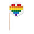thumbnail image 1 of Rainbow   Small Box Heart LGBT Toothpick Flags Cupcake Picks Party Celebration, 1 of 3