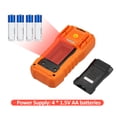 thumbnail image 4 of Lepmerk High-Precision TRMS Multimeter with Analog Bar Display - Orange PM8250 Multimeter with True RMS, 6000 Count, Auto Range, Test Voltage/Current/Resistance/Capacitance/Frequency - ABS Material,, 4 of 6