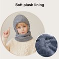 thumbnail image 3 of CSChome Girls Hat Scarf Set Children Hat Scarf Set - Printed Thickened Elastic Warm Non-Slip Soft Dome, 3 of 7
