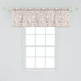 thumbnail image 2 of Ambesonne NYC Window Valance, Famous of New York Doodle, 54" X 18", Ivory Burgundy White, 2 of 3