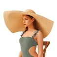 thumbnail image 1 of Sombrero de playa Askljeby de ala ancha de gran tamaño para mujer, 1 of 7