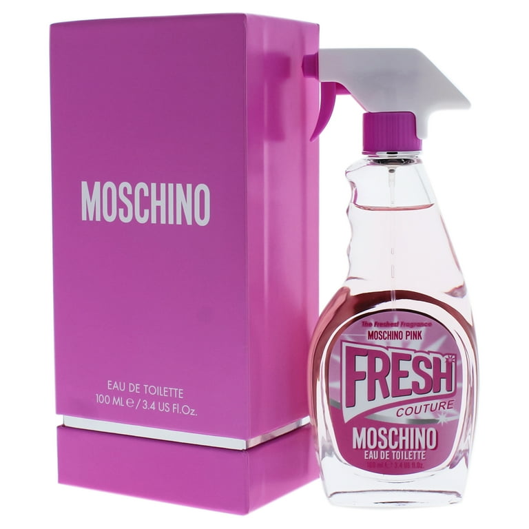 Moschino Fresh Pink for Women Eau de Toilette Perfume for Women, 3.4 oz 