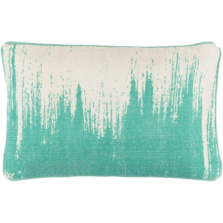 22 Turquoise Blue And Taupe Gray Art Deco Woven Rectangle Throw