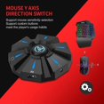 thumbnail image 4 of HXSJ P9 Keyboard and Mouse Converter Gaming Adapter with 4-color Breathing Light Compatible with Switch/PS4/PS3/XBox One/XBox 360, 4 of 5