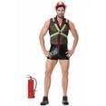 thumbnail image 2 of Disfraces de Halloween 2024 M-XL, disfraz de bombero reflectante para juego de roles, traje de fiesta divertido para niños, traje de bomberos COS de malla para hombres, 2 of 4