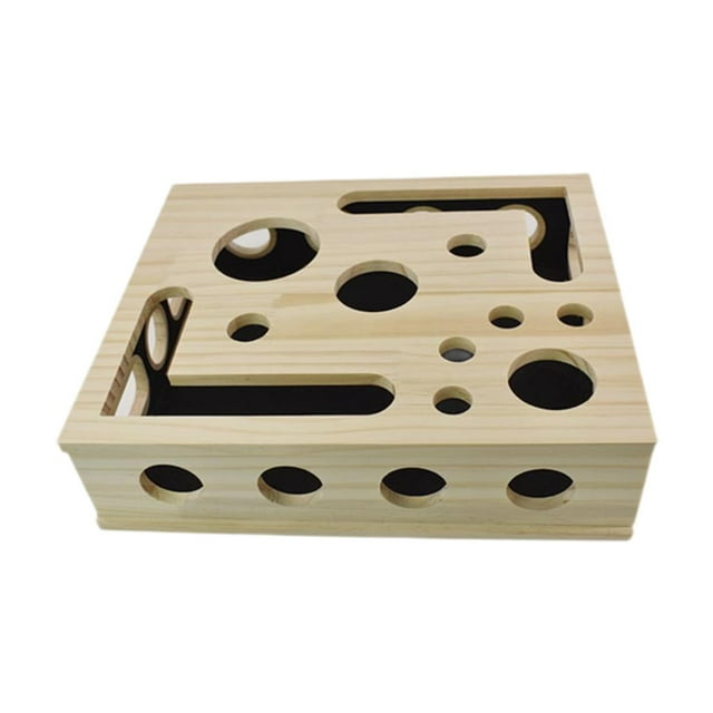 Caja de enriquecimiento con rompecabezas para rascar, juguete interactivo para gatos, caja de lima de uñas para gatos, adorno, accesorios de