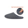 thumbnail image 6 of Slide Slippers For Mens, Men's Memory Foam Indoor House Shoe Slippers Slip On Fleece Lined Warm Slipper Lightweight Slippers with Anti-Skid Rubber Sole, 6 of 8
