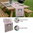 thumbnail image 5 of Easter Bunny Table Runner - 72 Inch Long, Kitchen Dining Table Runner Dresser Scarves, Colorful Eggs Cute Rabbit Pink Country Wooden Farmhouse Decor for Coffee Tables Wedding Party Banquet, 5 of 7