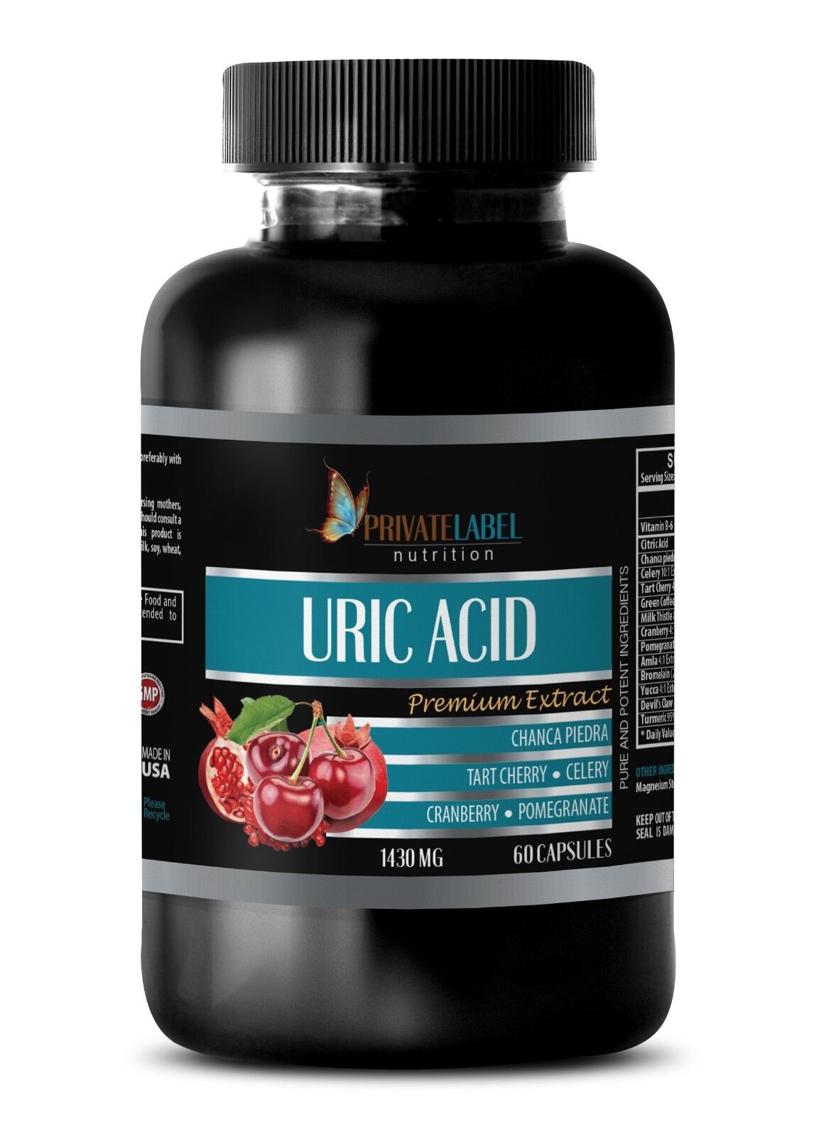 Uric Acid Complex 1430mg Urinary Flush and Support 60 Caps