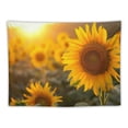 thumbnail image 5 of JRXY Sunflower Field Tapestry - High-Quality Short Plush, Lightweight and Odorless Painting, 5 of 6