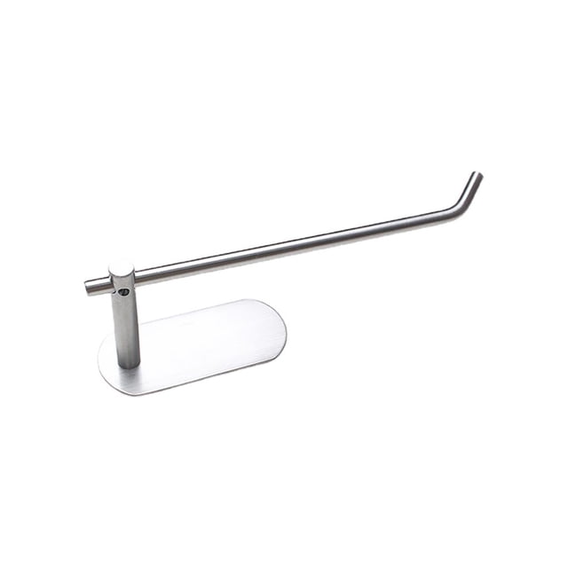Naiovety Colgador para rollo de papel Gancho para rollo de papel sin perforación de acero inoxidable Juegos de accesorios de baño Largo Naiovety HA025185-01