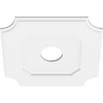 thumbnail image 2 of 18"OD x 4"ID x 10 3/4"C x 1"P Locke Architectural Grade PVC Contemporary Ceiling Medallion, 2 of 11