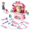 thumbnail image 1 of Set de cuidado de mascotas y médicos de juguete MAGIC4U Vet Clinic, 29 piezas, 1 of 8
