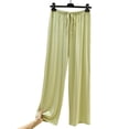 thumbnail image 6 of uublik Comfy Pajamas for Women Set 2 Piece Lounge Set Casual Short Sleeve Tops and Wide Leg Pants Loungewear Matching Sleepwear Green, 6 of 8