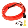 thumbnail image 1 of Cuerda de luz LED EL de 1m Unique Bargains, tira de luz brillante para iluminación interior de automóviles, luz de neón flexible para decoración de automóviles, encendedor de cigarrillos (12v) roja, 1 of 1