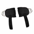 thumbnail image 2 of 2 piezas Máquina de cable Correas de tobillo contra el tobillo Correa de tobillo Ajuste de tobillo ajustable para gimnasio Fitness Extensión de pierna Negro, 2 of 8