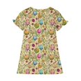 thumbnail image 5 of RXIRUCGD 2025 Vêtements d'Été pour Enfants 3-12 Ans Mode Couleur Unie Pyjamas Rêveurs Robe à Manches Courtes Col Rond, 5 of 5