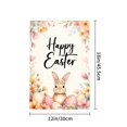 thumbnail image 4 of Happy Easter Bunny And Eggs Garden Flag For Home Outdoor Garden Yard Decor 12x18 Inch, 4 of 5