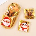 thumbnail image 4 of 100 bolsas de plástico para galletas y dulces de Navidad, bolsa de regalo para galletas de Papá Noel, suministros de decoración para fiestas de Navidad, Año Nuevo 2025, 4 of 5