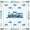 Blue White, variant on Castle Fairy Watercolor Train Black Out Curtains for Teens, Stripe Cloud Art Curtains Pack of 2 (42x63 Each) for Bedroom, Light Blue White