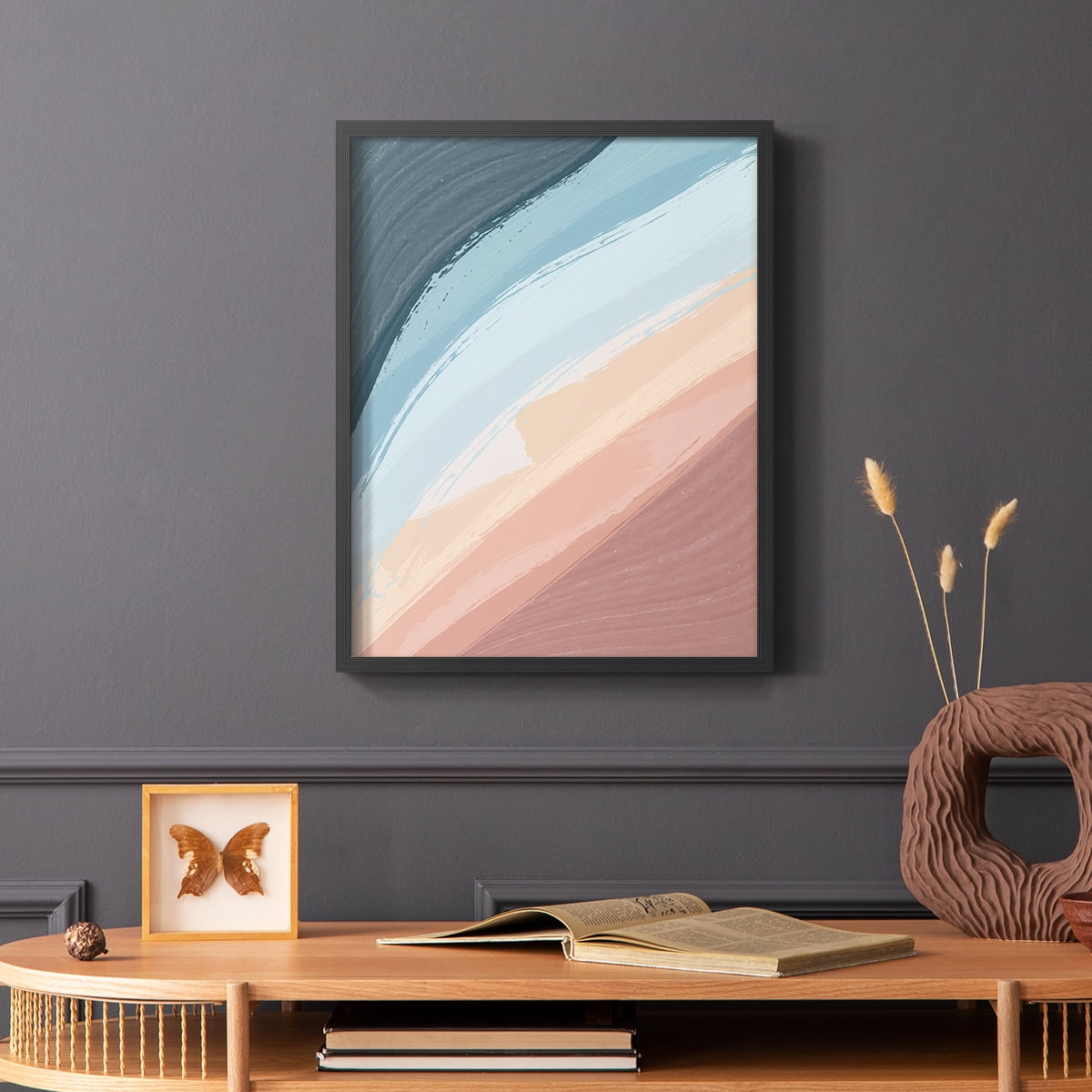 Waters Rolling Framed Print in Black Solid Wood 22 x 28 Framed Print